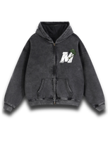 Load image into Gallery viewer, STAPLE LOGO BOXY ZIP-UP HOODIE
